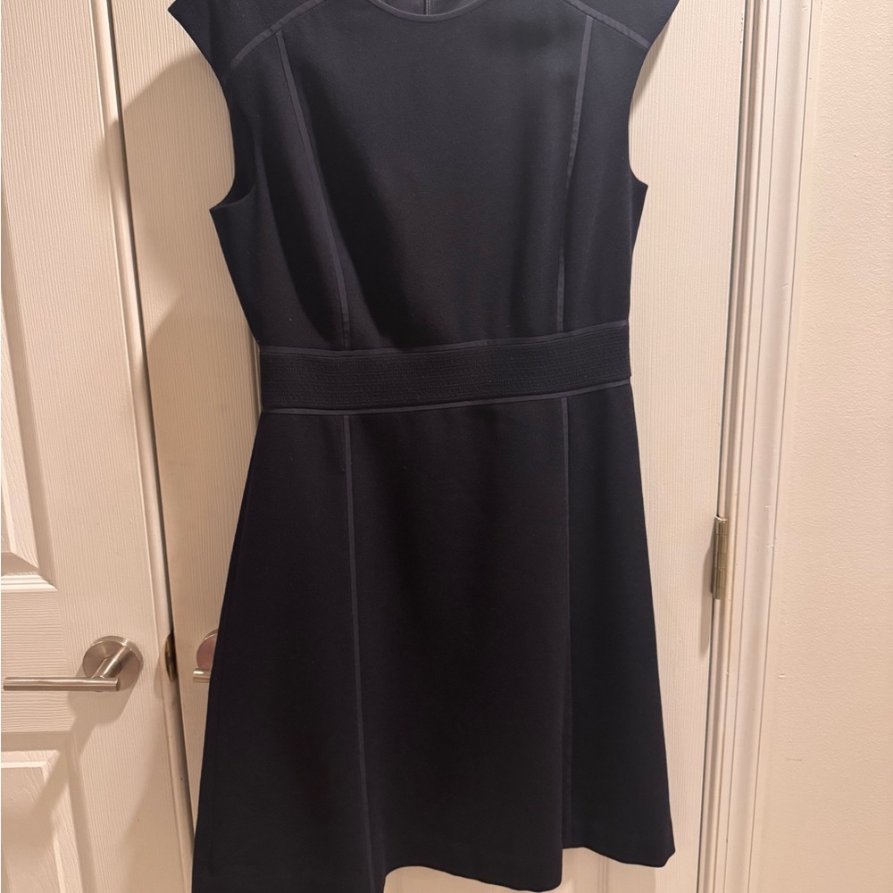 Tory Burch Navy Sheath Wool Dress Size 10